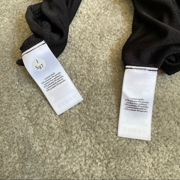 DANIELLE BERNSTEIN WEWOREWHAT Ribbed Cropped Tank Top Wrap Belt Midi Skirt Set - Picture 7 of 12